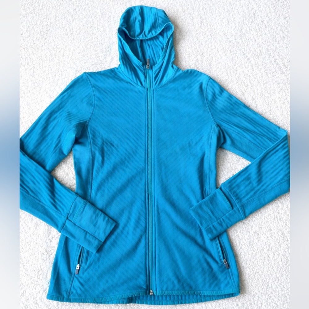 Icebreaker RealFleece‎ Merino Descender Hooded Jacket - Women's medium in blue